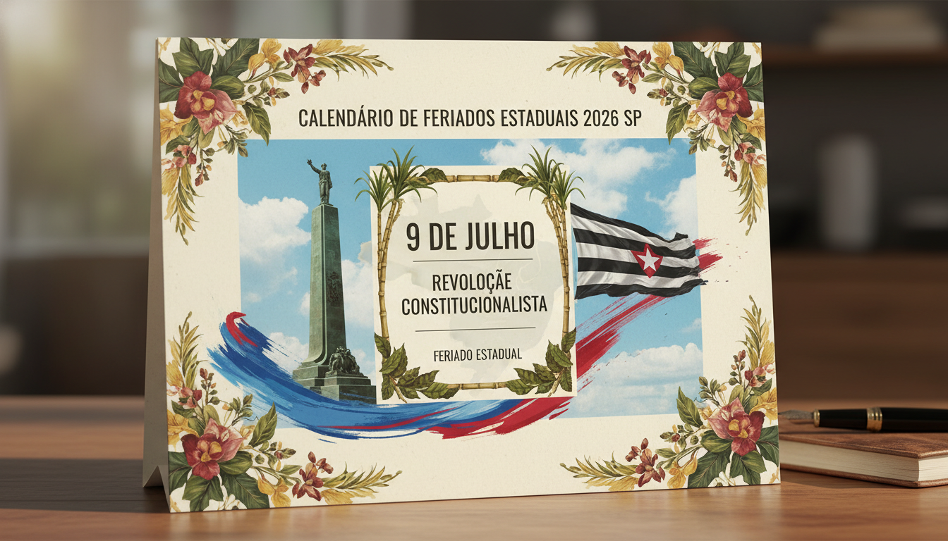 Feriados Estaduais 2026 SP