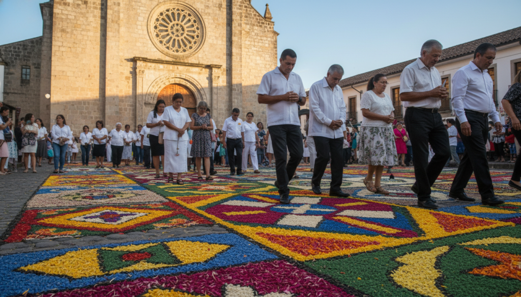 Tapetes coloridos de Corpus Christi Tapetes coloridos de Corpus Christi