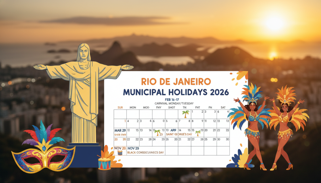 calendário feriados Rio Janeiro calendário feriados Rio Janeiro