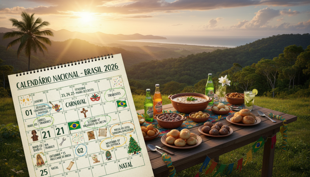 calendário feriados nacionais