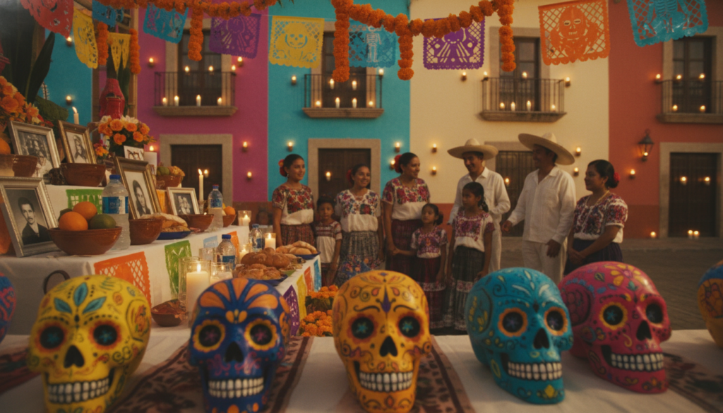 celebração mexicana día de los muertos