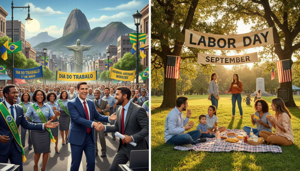 comparativo trabalho brasil eua