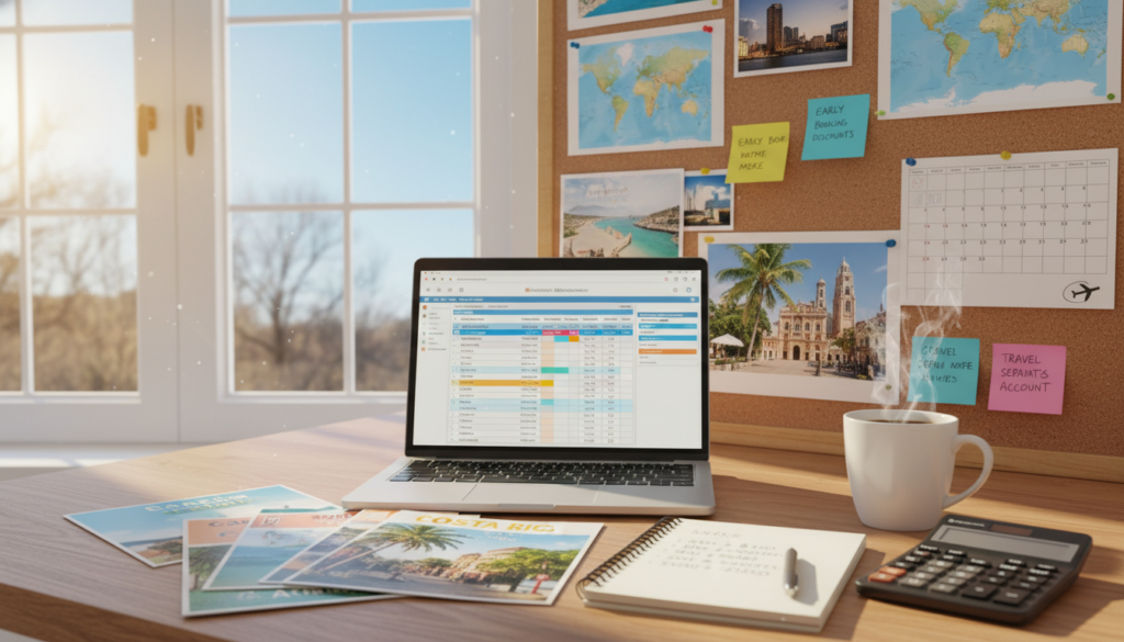 planejamento financeiro viagem fevereiro