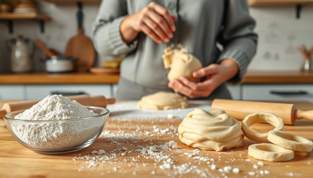 preparo biscoito amêndoa norueguês